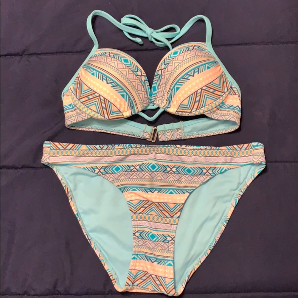Tribal print swim suit